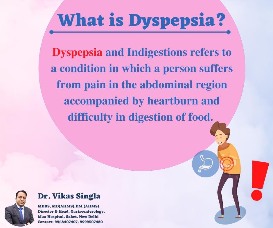 About Indigestion or Dyspepsia - Dr. Vikas Singla